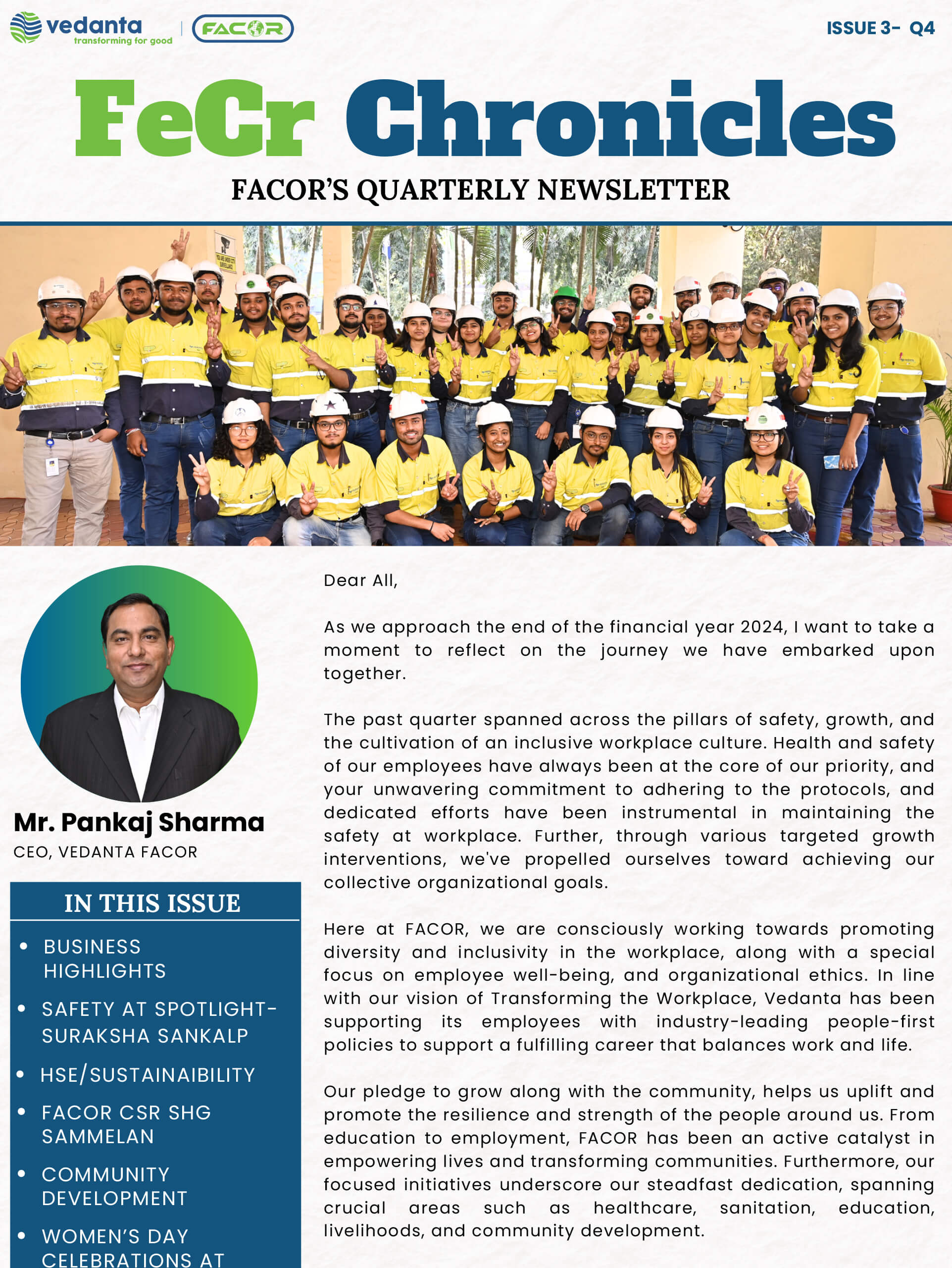 FeCr Chronicles- FACOR Quarterly Newsletter- Quarter 4