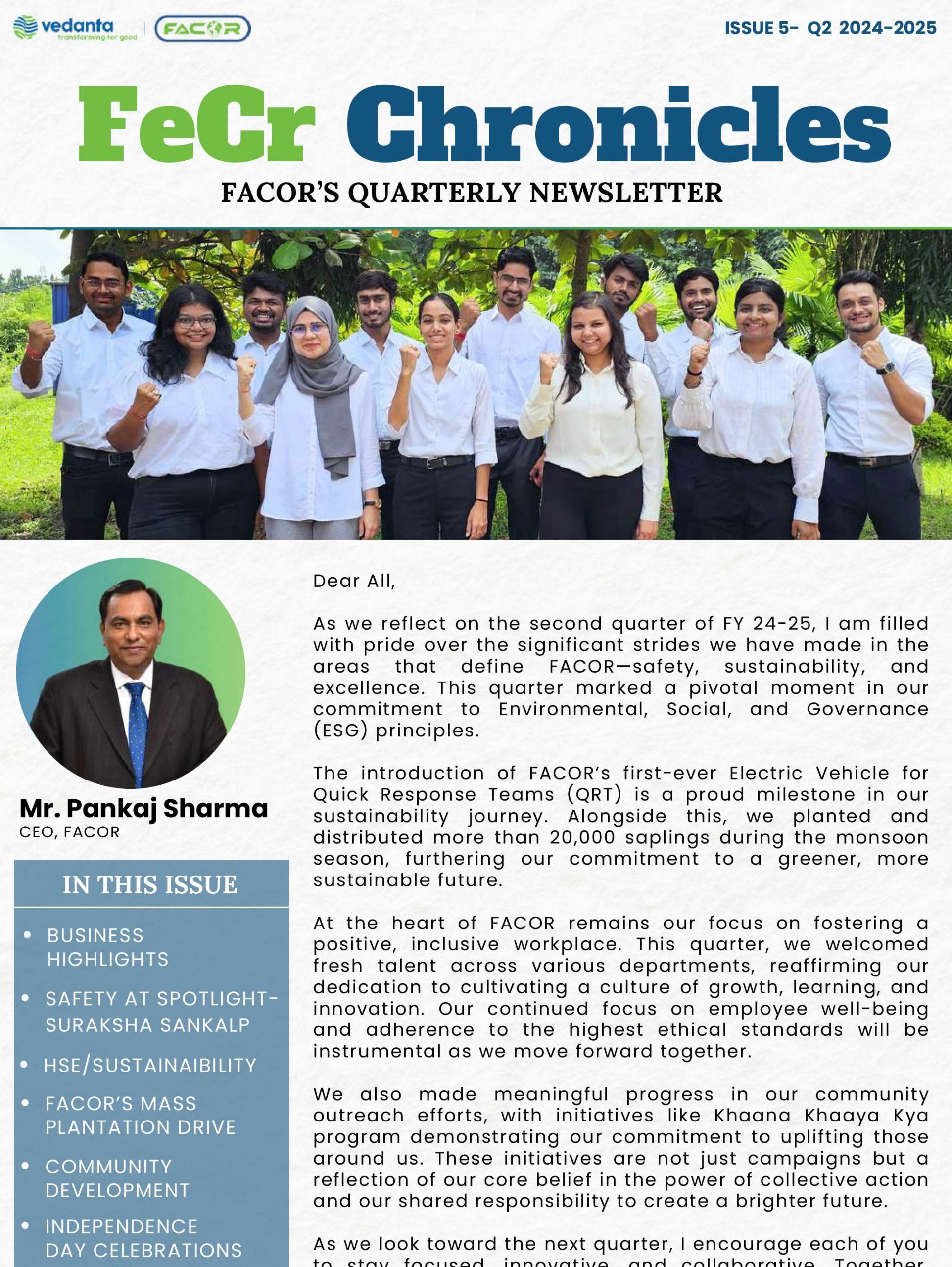 FeCr Chronicles- FACOR Quarterly Newsletter- Quarter 2 2024-25