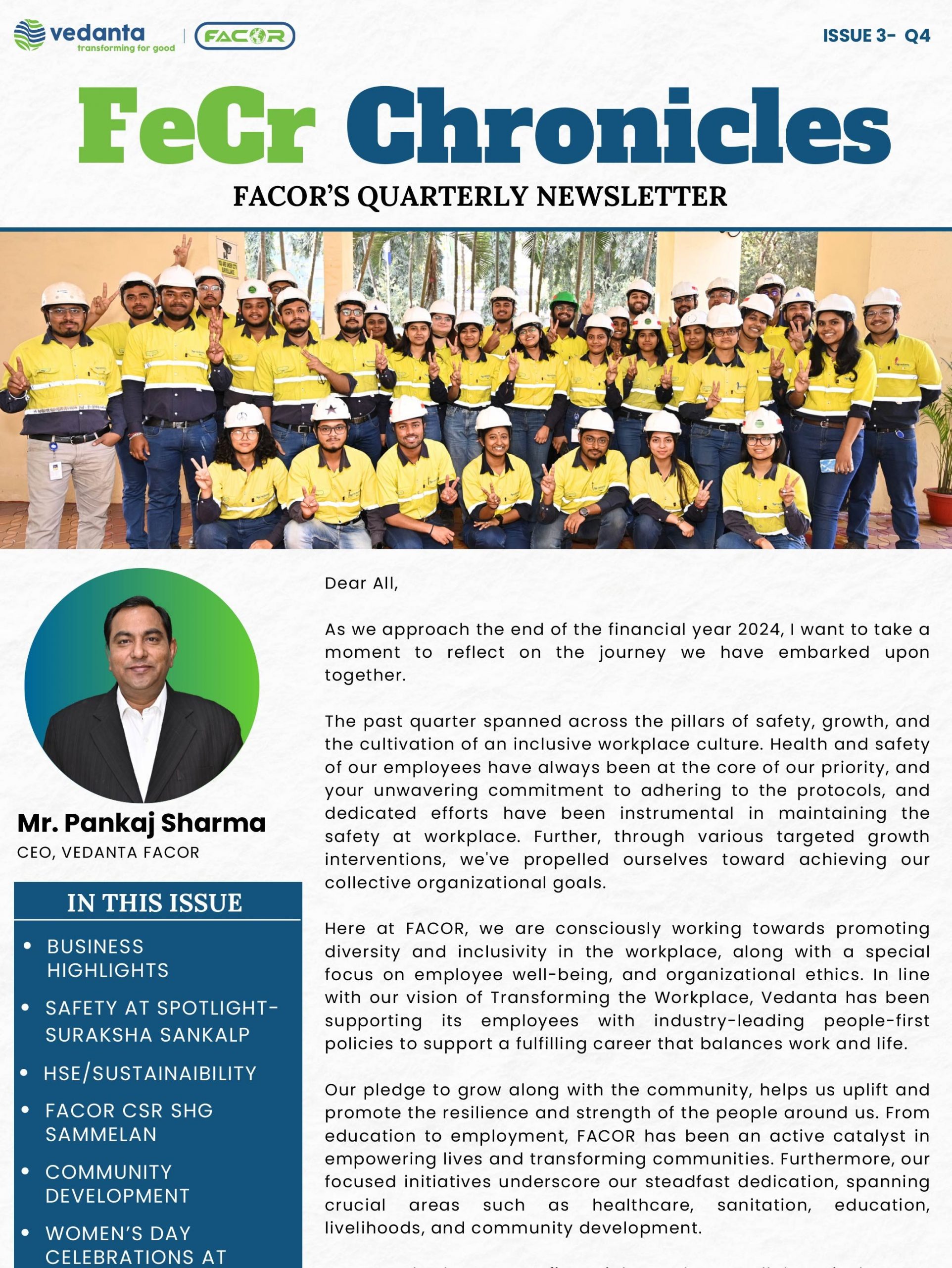 FeCr Chronicles- FACOR Quarterly Newsletter- Quarter 4